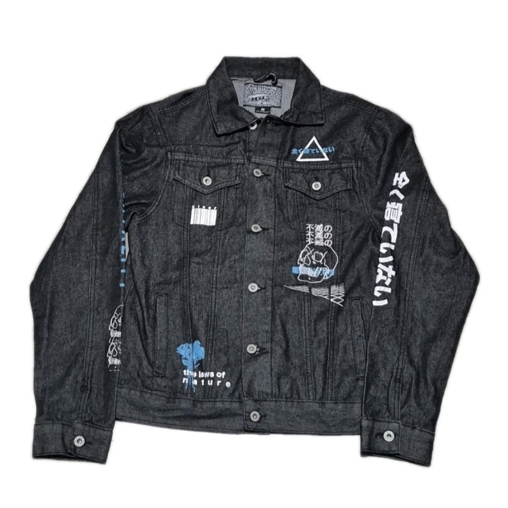 Brooklyn Cloth Men’s Denim Jacket Size Medium Black Immorality